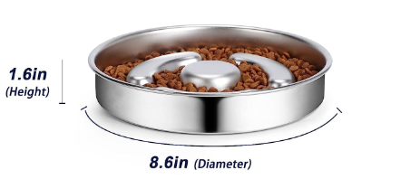 Stainless Steel Slow Feed Bowl
