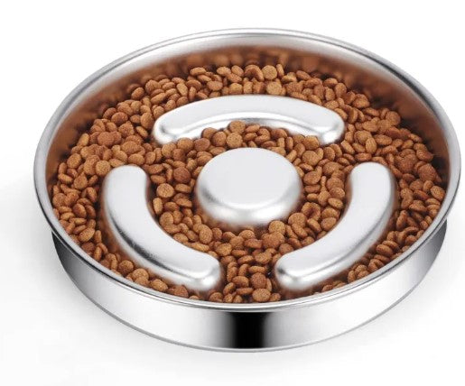 Stainless Steel Slow Feed Bowl