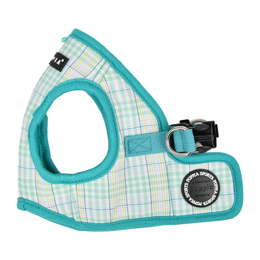 Puppia Luke Step-in Vest Dog Harness No Choke No Pull Walking Training for Small and Medium Dog - Aqua - S