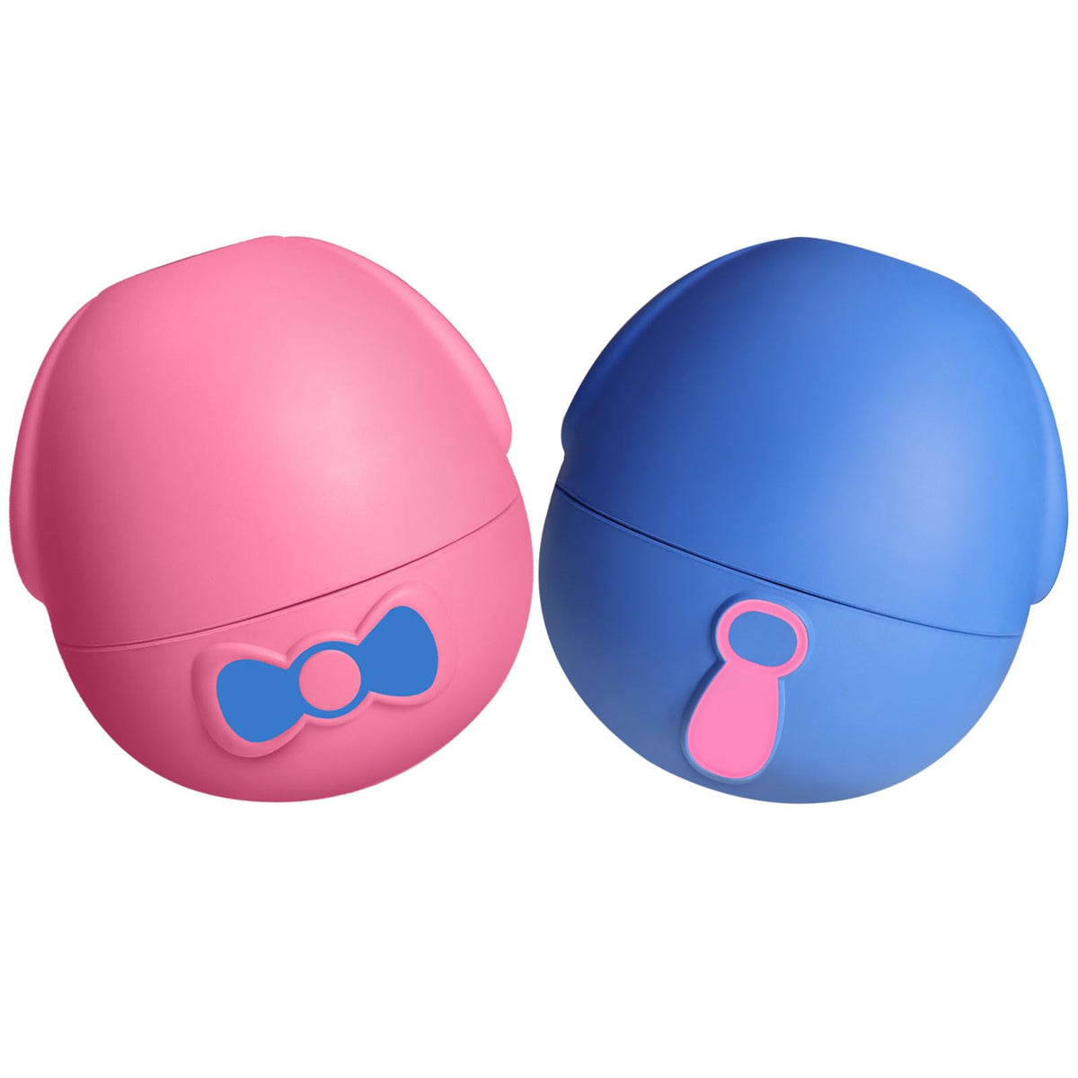 Yipetor 2P Dog Wobbler Toys Frozen Treat Toy Treat Dispensing Dog Toy Premium Treat Dog Toy XL Durable Natural Rubber ToyInteractive Dog Slow Feeder No-Mess Dog Chew Toys (Pink+Blue)