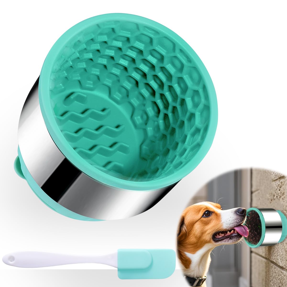 Dog Slow Feeder Bowl with Lick Mat