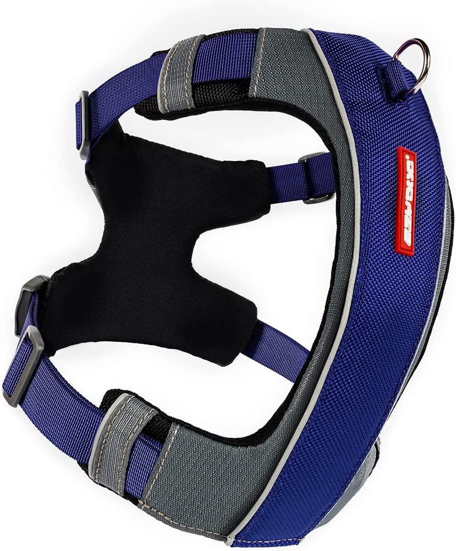 EzyDog Premium X-Link Adjustable No-Pull Reflective Dog Harness (Medium Blue)