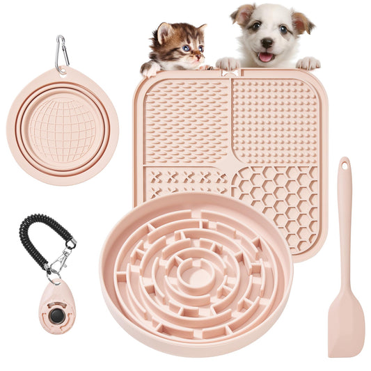 The Calm & Cozy Slow Feeder Set