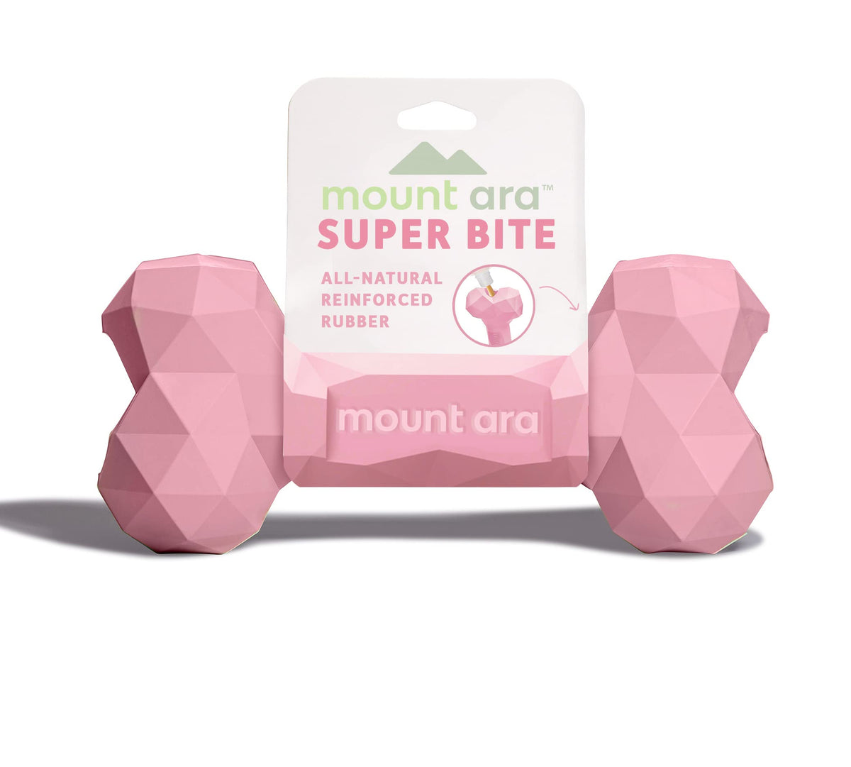 chill by mount ara Super BITE BPA-Free Rubber Fillable Dog Chew Toy Dog Toys for Aggressive Chewers Dog Peanut Butter Toy